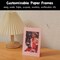 50 Pack Standing Paper Picture Frames 4x6,Cardboard Photo Frame with Easel,Paper Photo Frame Cards,Gallery Frames Bulk For Wedding, Father's Day,DIY,Classroom, Multi-Color